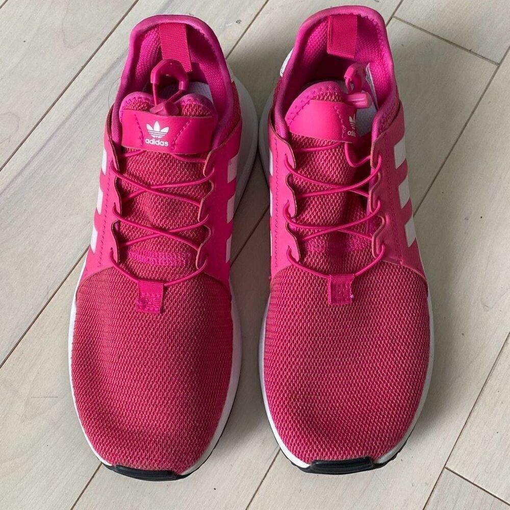 Adidas XPLR Low Top Lace Up Athletic Sneaker Shoes Pink White Stripes Size 5.5